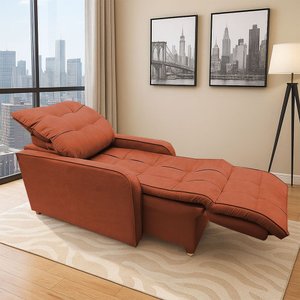 Poltrona Retratil Reclinavel Rodape Regulavel Amamentação Azera Terracota