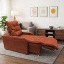 Ver imagem 3 de Poltrona Retratil Reclinavel Rodape Regulavel Amamentação Azera Terracota