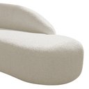 Ver imagem 7 de Divã Recamier Curvo Luna 140cm Lado Direito Bouclé Bege - Amarena Móveis