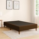 Ver imagem 1 de Caixa Base Box Solteiro Resistente em Veludo Premium Moderno:marrom