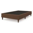 Ver imagem 2 de Caixa Base Box Solteiro Resistente em Veludo Premium Moderno:marrom