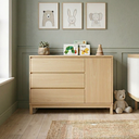 Ver imagem 2 de Cômoda para Quarto 3 Gavetas e 1 Porta MDF Carvalho Malva 3 Gavetas e 1 Porta Linha Soley