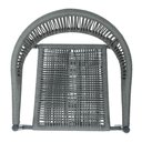Ver imagem 6 de Kit 4 Cadeiras Empilhável Laguna Trancoso Fratini Aluminio Preto Assento Trama Corda Náutica Preto