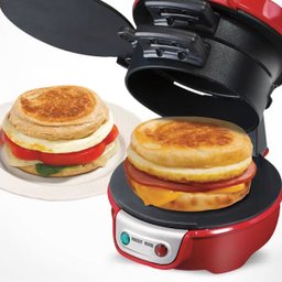 Sanduicheira Máquina de Fazer Hambúrguer Elétrica 110v Cor:vermelho - 4