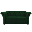 Ver imagem 2 de Sofá Recamier Divã Chesterfield 200cm Sofia Suede Verde Capitonê- Mabe Magazine