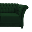 Ver imagem 5 de Sofá Recamier Divã Chesterfield 200cm Sofia Suede Verde Capitonê- Mabe Magazine