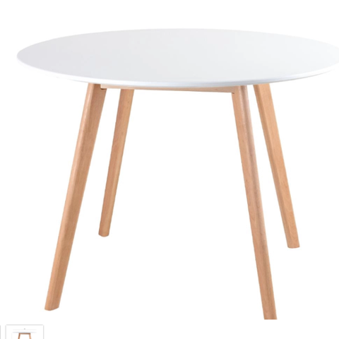 Mesa De Jantar Redonda Leda 90 cm branca