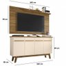 Buffet Opala Com Painel Chanel Off White Com Cinamomo - 3