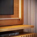 Ver imagem 4 de Estante Painel para Tv 75 Pol 216cm Mical Z10 Cumaru - Mpozenato