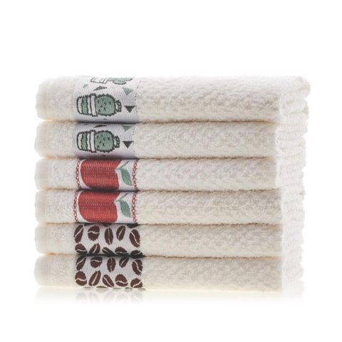 Kit 6 Pano de Copa Prato Atoalhado Felpudo Gourmet