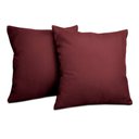 Ver imagem 2 de Almofadas Kit Plumie de 45x45cm 2 Uni Velusoft Vinho Cama Inbox