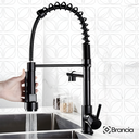 Ver imagem 4 de Torneira Gourmet Monocomando Preta Cozinha com Spray Mesa