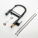 Ver mais imagens de Torneira Gourmet Monocomando Preta Cozinha com Spray Mesa