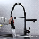 Ver imagem 5 de Torneira Gourmet Monocomando Preta Cozinha com Spray Mesa