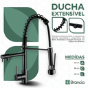 Ver imagem 3 de Torneira Gourmet Monocomando Preta Cozinha com Spray Mesa