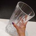Ver imagem 3 de Vaso Decorativo Enfeite Planta Redondo Eco Crystal 24x13x13cm Transparente