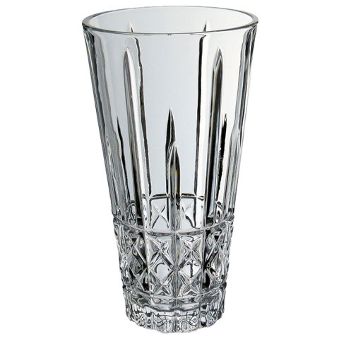 Vaso Decorativo Enfeite Planta Redondo Eco Crystal 24x13x13cm Transparente