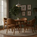 Ver imagem 1 de Kit 4 Cadeiras Sala de Jantar Premium com Braço Madeira Maciça Movellu Home