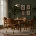 Ver imagem 2 de Kit 4 Cadeiras Sala de Jantar Premium com Braço Madeira Maciça Movellu Home