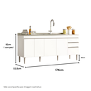 Ver imagem 4 de Gabinete de Pia Libra 174cm