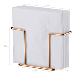Porta Guardanapos de Papel Mesa Cantinho do Café Lancheria Rose Gold - 2