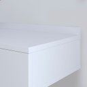 Ver imagem 4 de Penteadeira Gloss para Maquiagem Camarim com 1 Gaveta Puxador Concha Suspensa - Branco