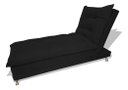 Ver imagem 4 de Sofa Cama Chaise Bicama Reclinavel Sala Lavinia Suede:Preto/Suede