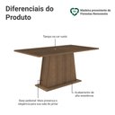 Ver imagem 3 de Mesa de Jantar Retangular Tampo de Madeira Rustic 5364 Madesa