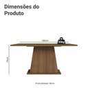 Ver imagem 2 de Mesa de Jantar Retangular Tampo de Madeira Rustic 5364 Madesa