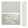 Piso Vinilico Autocolante Madeira Régua Adesiva Caixa 8m2 - Madeira Branca Off White - Imitação Made - 3