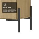 Ver imagem 4 de Aparador Buffet 100% MDF 4 Portas com Pés em Metal 164x85x40cm Castanho