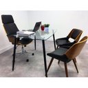 Ver imagem 7 de Cadeira de Escritório Presidente em Corino e Madeira Coimbra