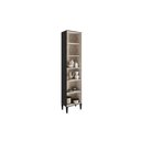 Ver imagem 3 de Paneleiro de Cozinha Alpha 2509 C/ 2 Portas (1 C/ Vidro Canelado) 50cm Freijo - Carraro