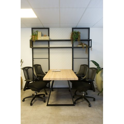 Cadeira de Escritório Presidente Giratória Office Soria NR17 Preto Rivatti