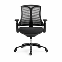 Ver imagem 2 de Cadeira de Escritório Presidente Giratória Office Soria NR17 Preto Rivatti
