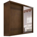Ver imagem 2 de Guarda-Roupa Casal 2 Portas de Correr com Espelho 3 Gavetas MDF Pietro Marrom/Âmbar