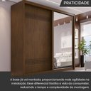 Ver imagem 7 de Guarda-Roupa Casal 2 Portas de Correr com Espelho 3 Gavetas MDF Pietro Marrom/Âmbar