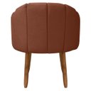 Ver imagem 6 de Kit Poltrona Decorativa Orgânica com Puff Flora Fixa Bouclê - Sofa Store:bouclê Terracota