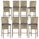 Ver imagem 1 de 8 Banqueta em Alumínio Roma Fendi Corda Náutica Tecido 11