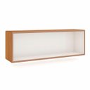 Ver imagem 2 de Nicho para Livro Retangular de Parede 99x33 Cm Mdf Freijó Off White Dalla Costa