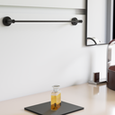 Ver imagem 3 de Toalheiro para Banheiro Preto Fosco Atenas Grego Metal 55cm