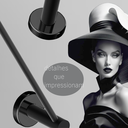 Ver imagem 2 de Toalheiro para Banheiro Preto Fosco Atenas Grego Metal 55cm