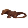 Dragão de Komodo de Madeira Suar 40cm - 1