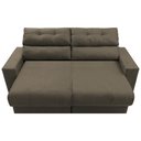 Ver imagem 6 de Sofá Retrátil e Reclinável 1,90m Clean Cama Inbox Velusoft Café