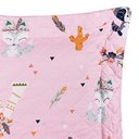 Ver imagem 4 de Kit Cobre Leito Colcha Joy Kids Solteiro Infantil 2 Peças Micropercal 200 Fios - Foxy Raposa Rosa