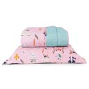 Ver imagem 3 de Kit Cobre Leito Colcha Joy Kids Solteiro Infantil 2 Peças Micropercal 200 Fios - Foxy Raposa Rosa