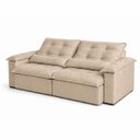 Ver imagem 1 de Sofá 3 Lugares Retrátil Reclinável Molas Ensacadas D33 Soft Conforto Premium:Bege