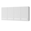 Ver imagem 1 de Armario Aereo 4p 120 Cm Mara Branco Mobbs