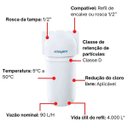 Ver imagem 5 de Filtro de Água Acqua 200 7' Refil Blindado AB200 Carbon Block Acquabios Tripla Proteção