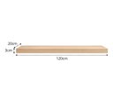 Ver imagem 4 de Prateleira MDF 30mm LED 120x20 Suporte Invisivel Carvalho 3000k 220V